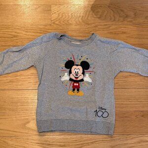 Monica + Andy Mickey Mouse Embroidered Crewneck Sweatshirt - Size 6/7